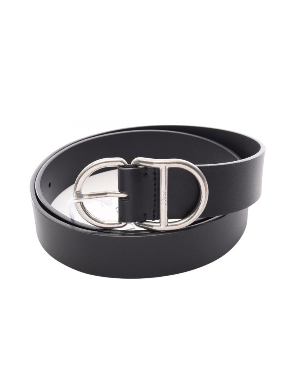 Dior Homme Belt CD Silver Leather